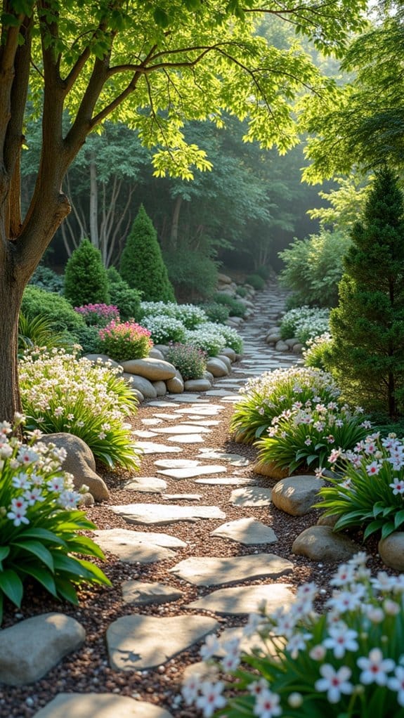 serene white and green oasis