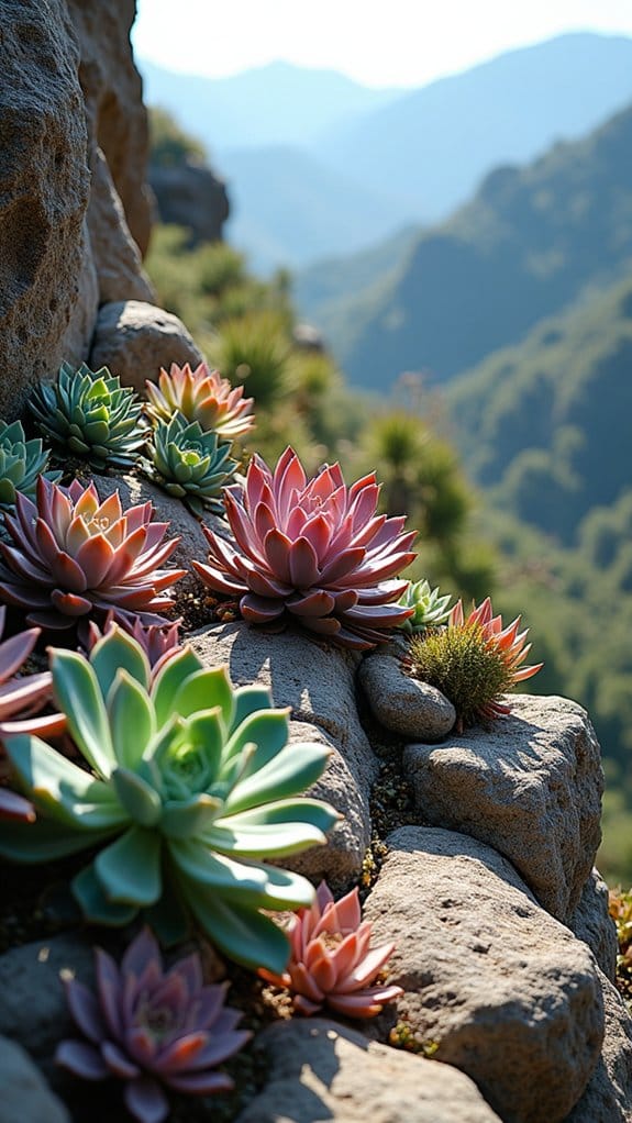 serenity in rocky landscape