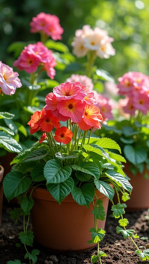 shady begonias create beauty