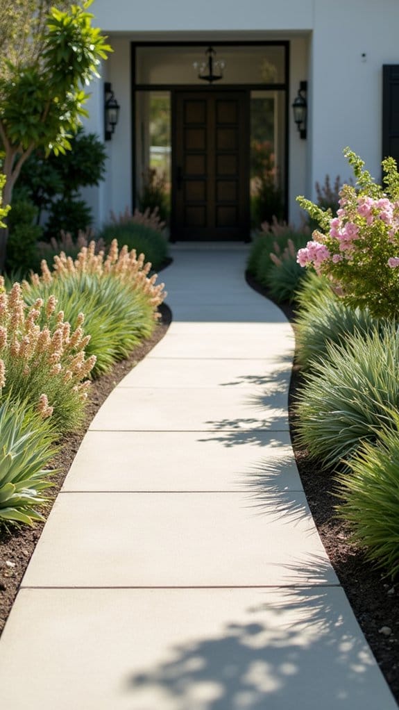 sleek succulent pathway design