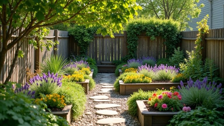 small backyard flower beds