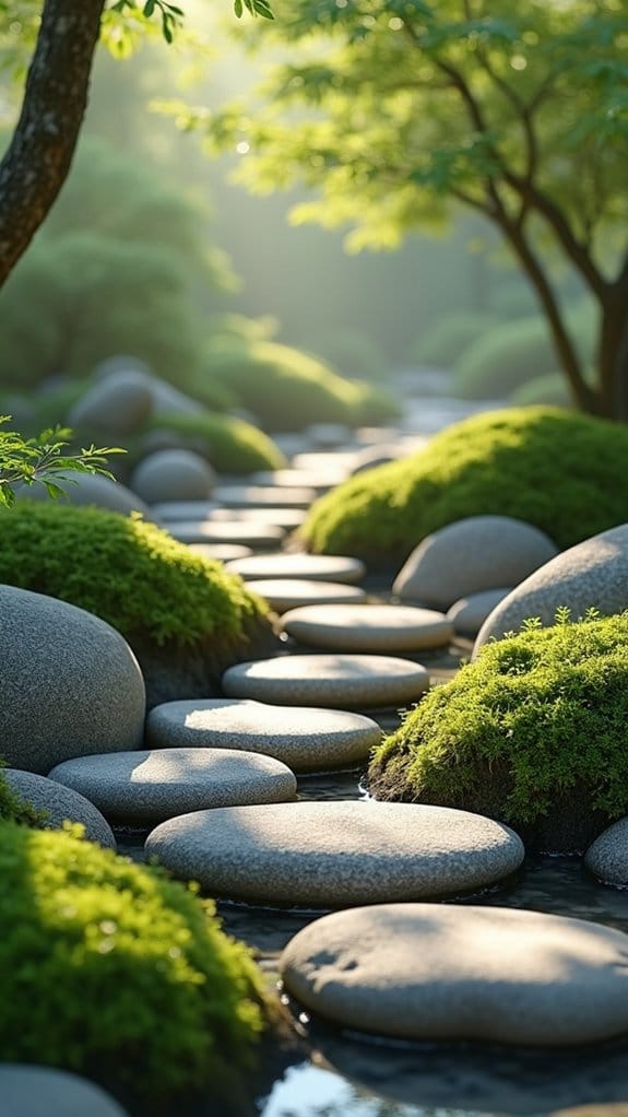 smooth river rocks serenity