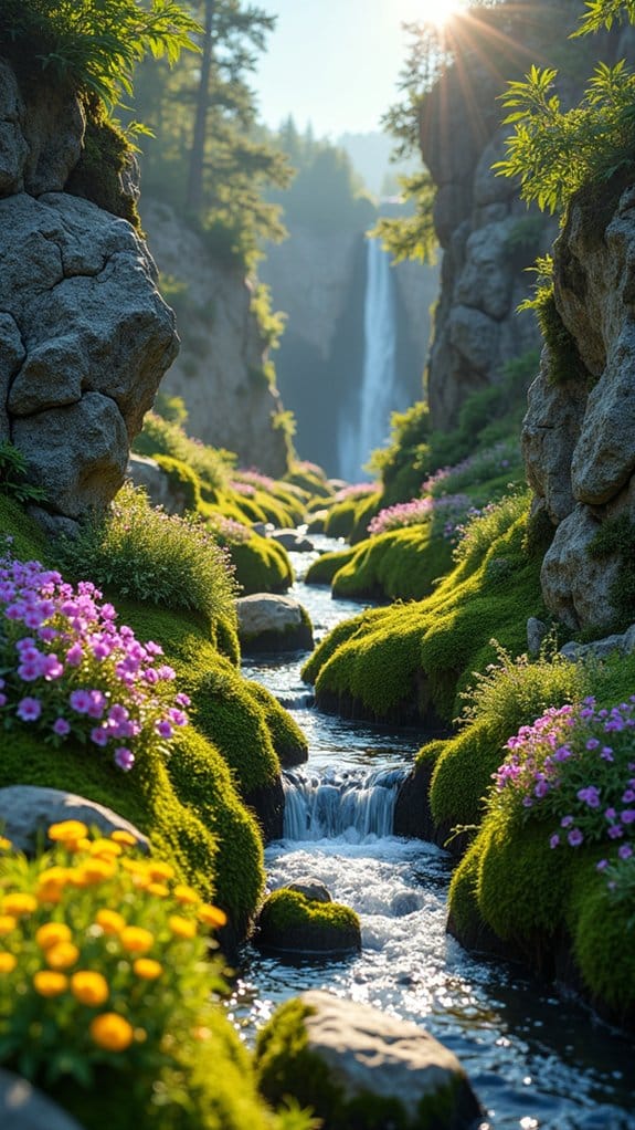 softening rock garden edges