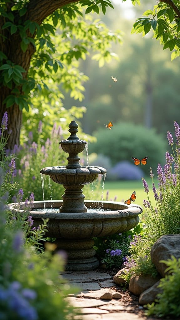 soothing herb garden fountain