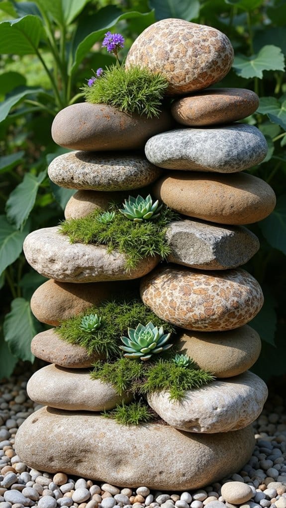 space saving vertical rock gardens
