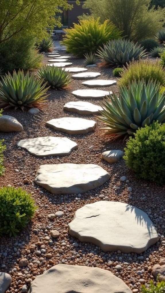 stepping stone garden pathway