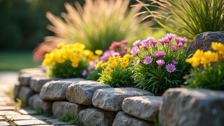 stone edging flower beds