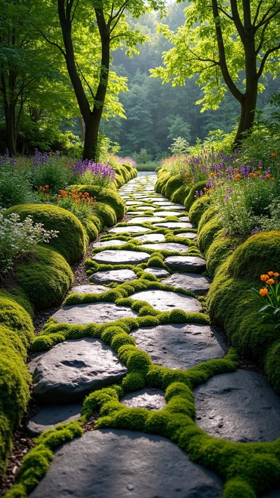 striking practical lava rock walkways