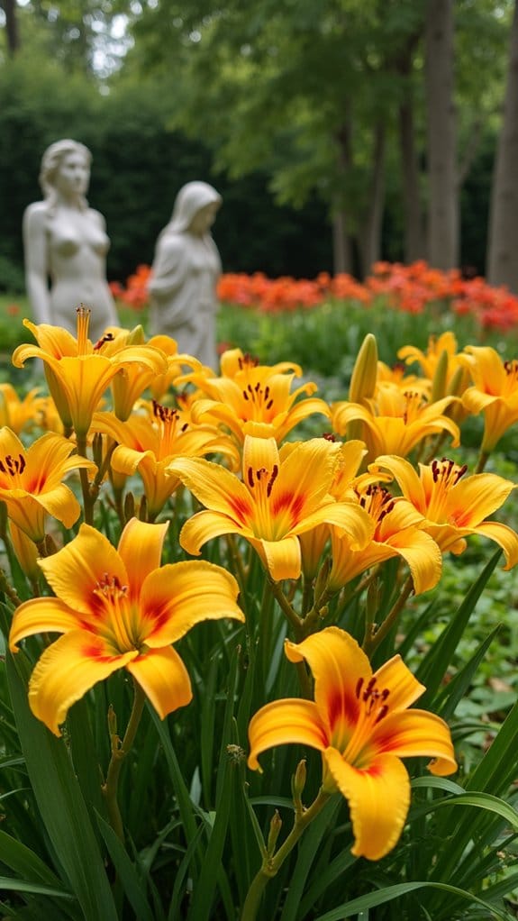 stunning daylilies enhance garden
