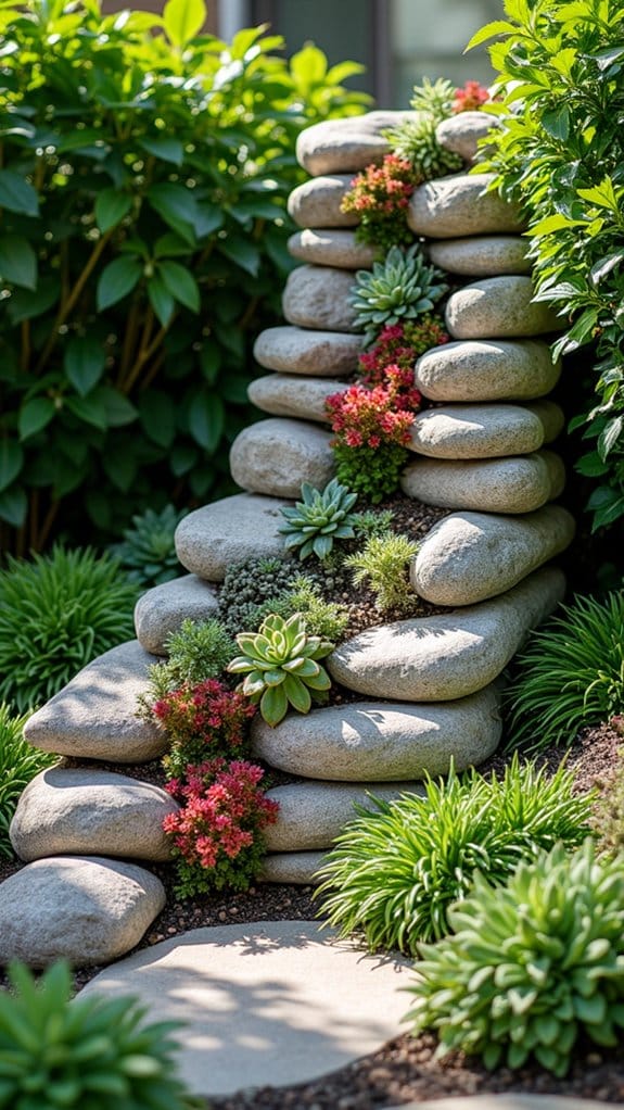 stunning vertical rock garden
