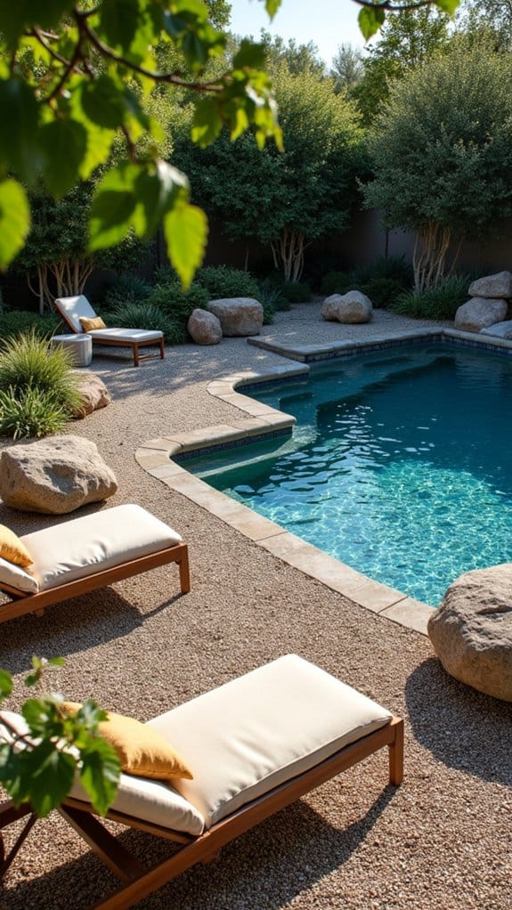 stylish low maintenance outdoor space