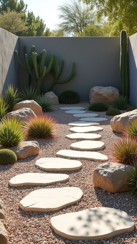 stylish low maintenance succulent garden