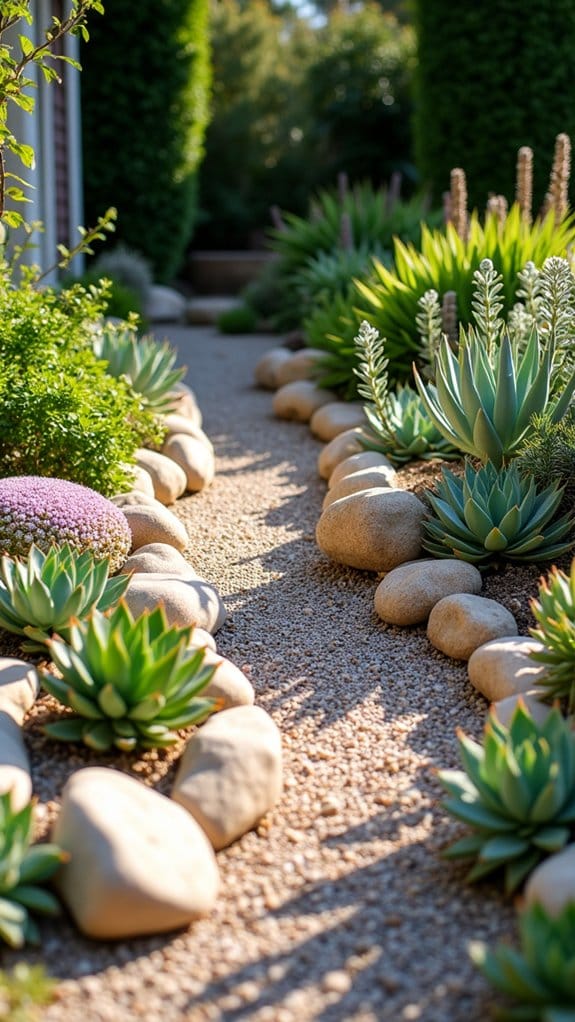 succulent rock garden oasis