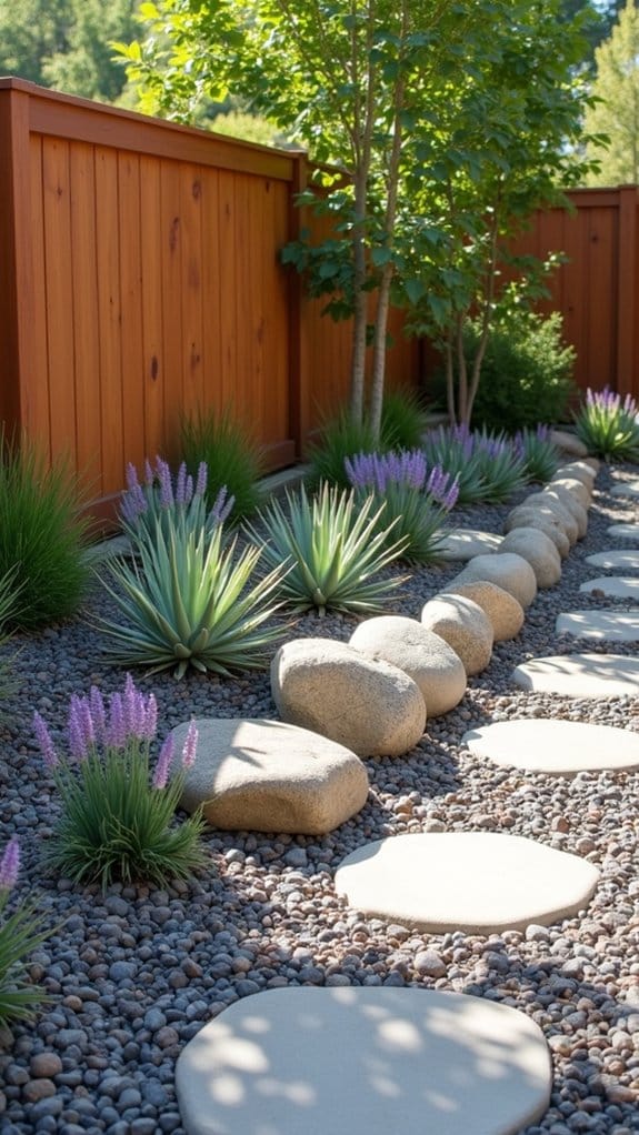 succulents and rocks arrangement