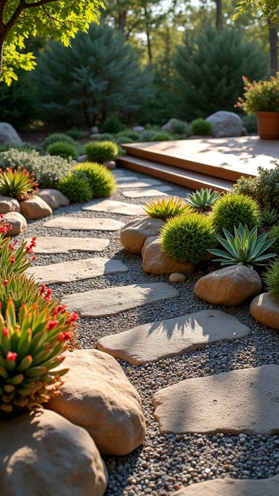 succulents enhance rock gardens