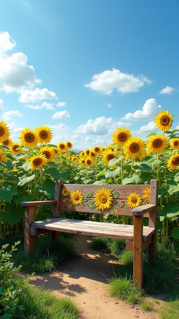 sunflower photo spot creation