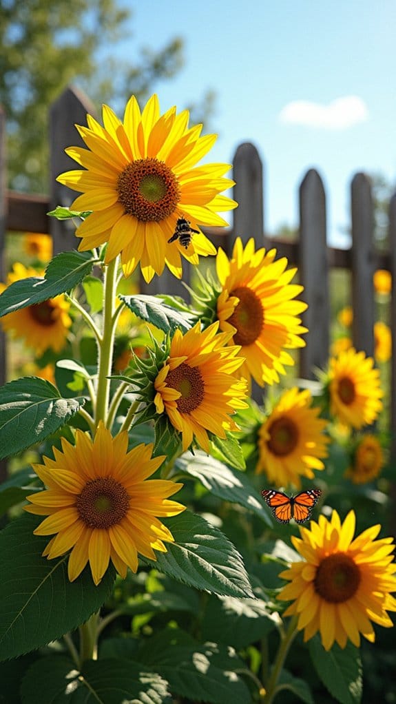 sunflowers attract beneficial pollinators