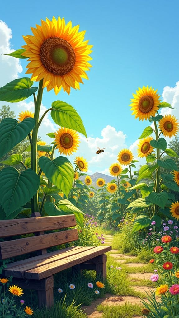 sunflowers enhance community gardens