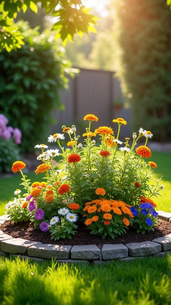 sunken flower bed advantages