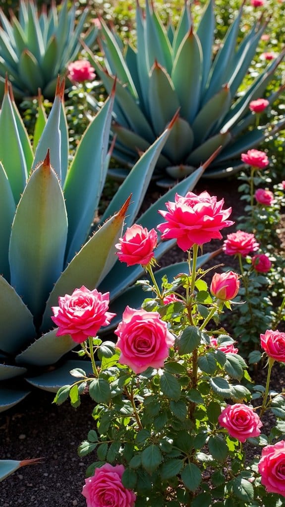sustainable landscaping with agave