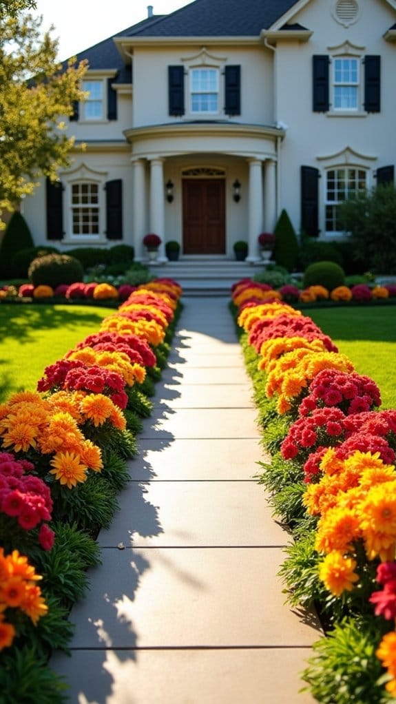 symmetrical flower arrangement beauty