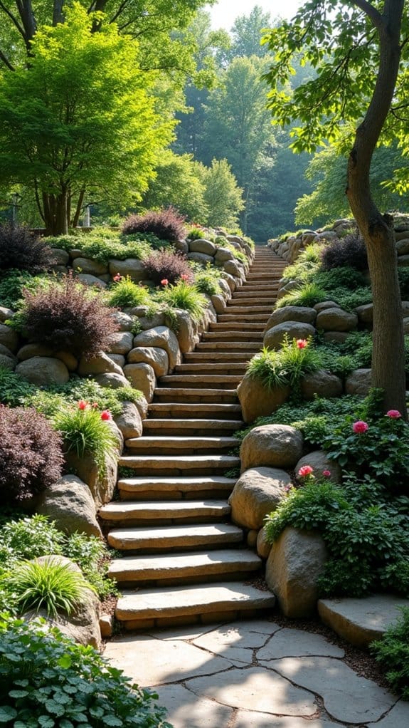 terraced rock garden design