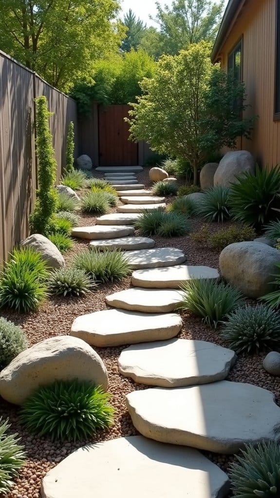 terraced rock landscaping design