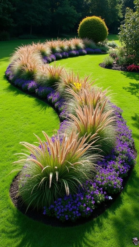 textured ornamental grasses enhance