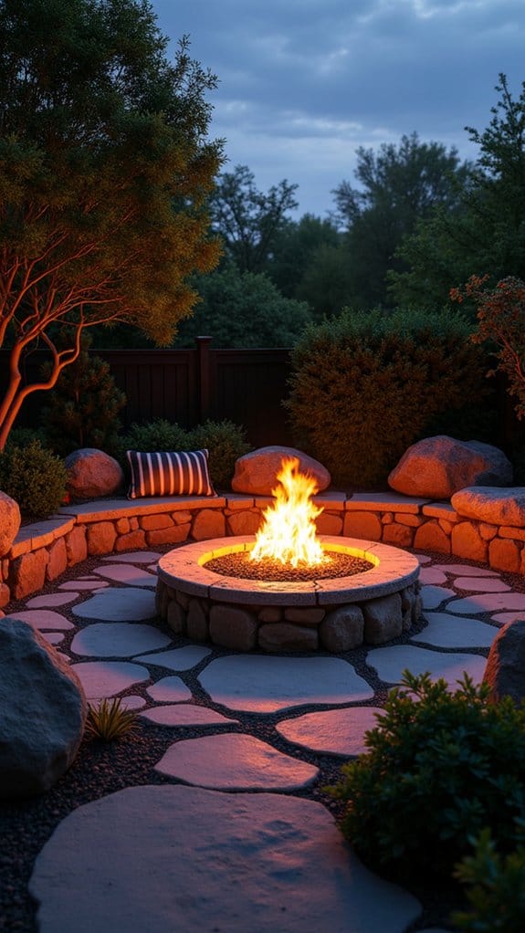 themed decorative fire pit