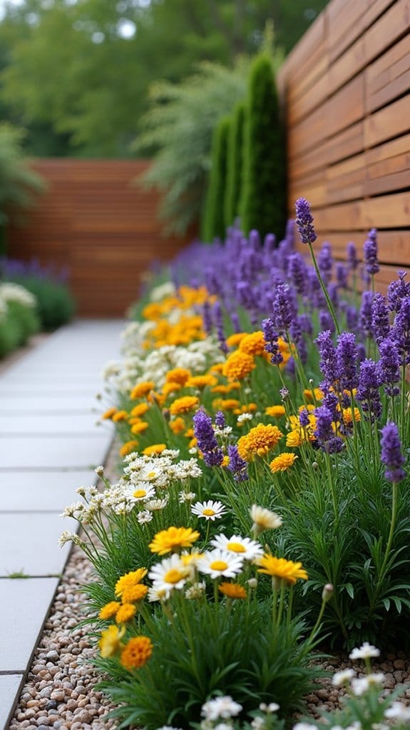 themed flower bed creation