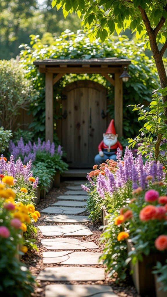 themed garden design elements