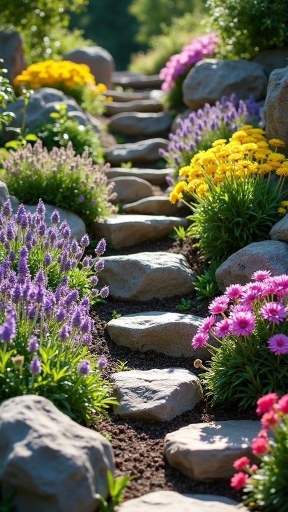 tiered rock garden beauty