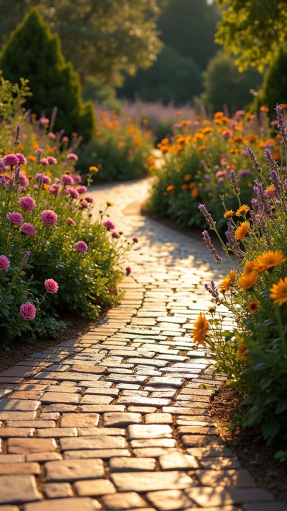 timeless brick pathway beauty