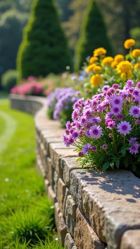 timeless rustic garden borders
