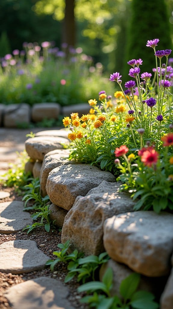 timeless rustic wall edging