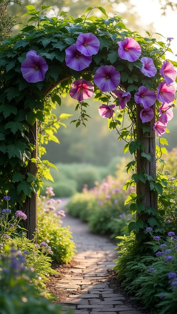 tranquil garden border plants