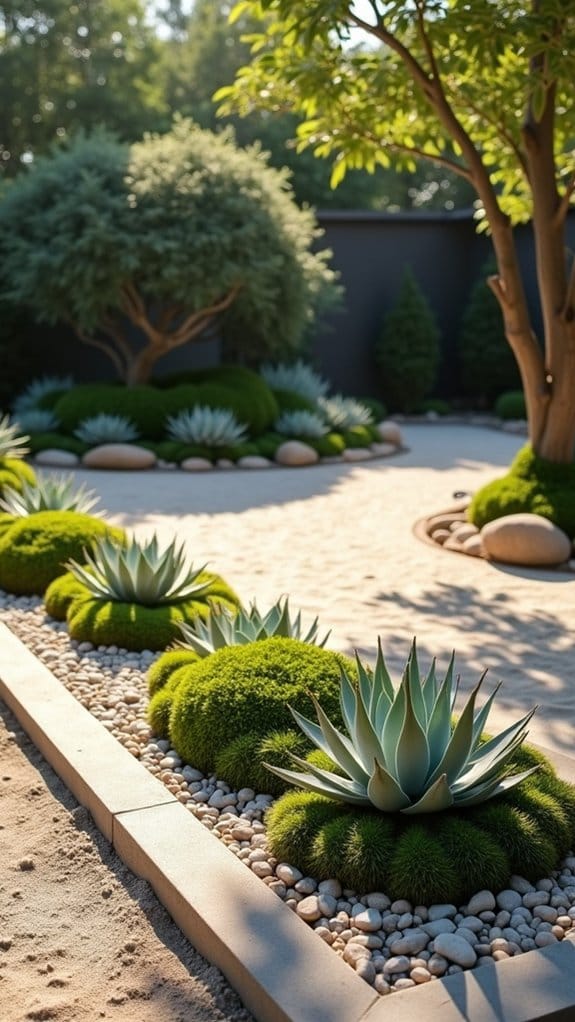 tranquil minimalist garden retreat