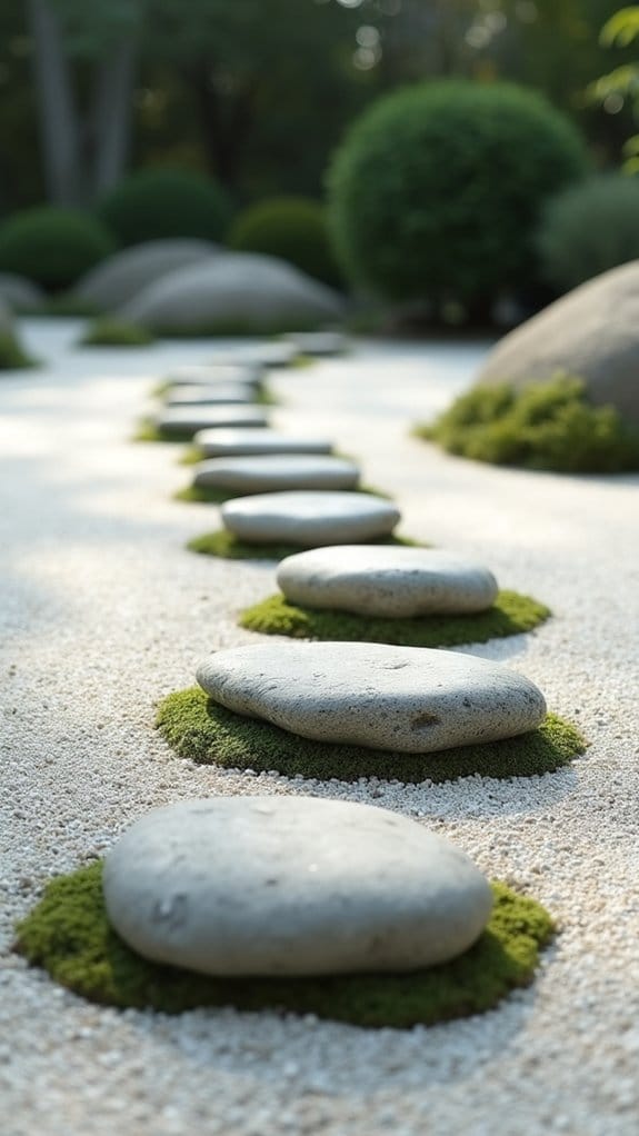 tranquil minimalist zen garden