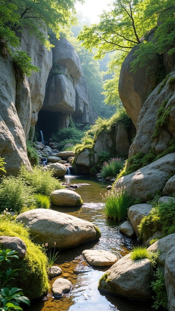 tranquil rock garden sanctuary