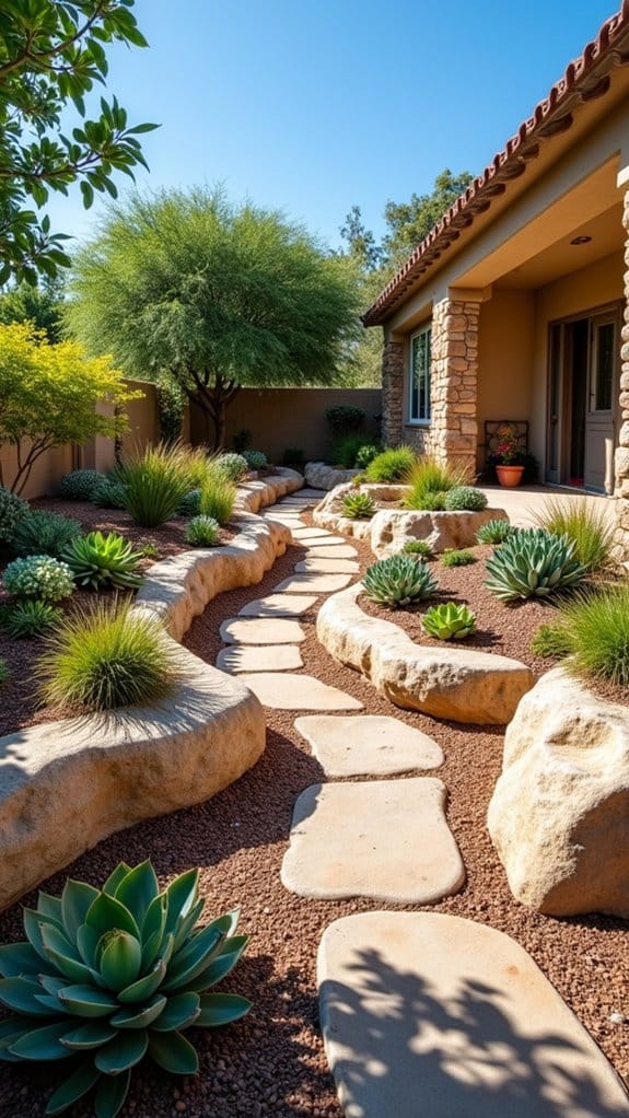 transform garden with rocks
