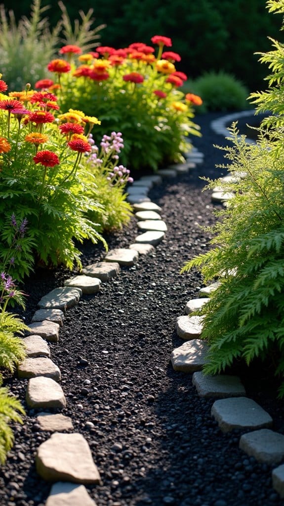 transformative black mulch accents