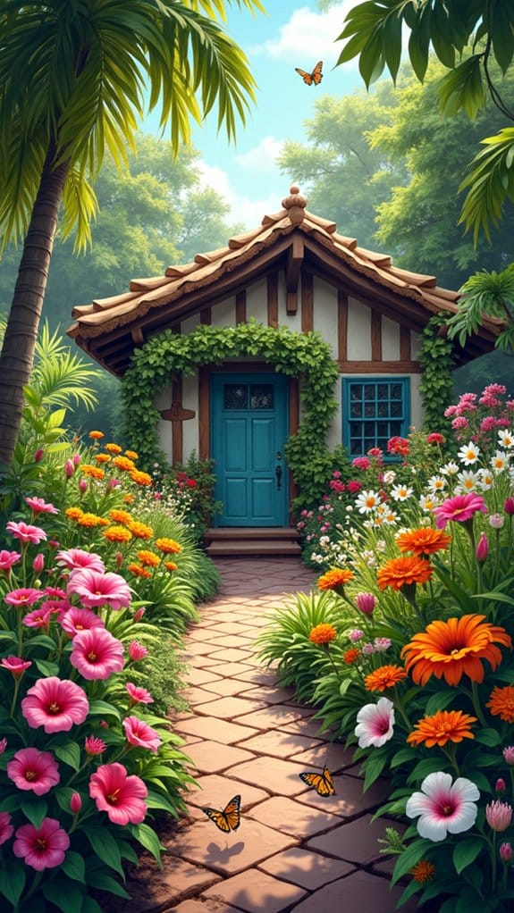 tropical paradise with tranquility