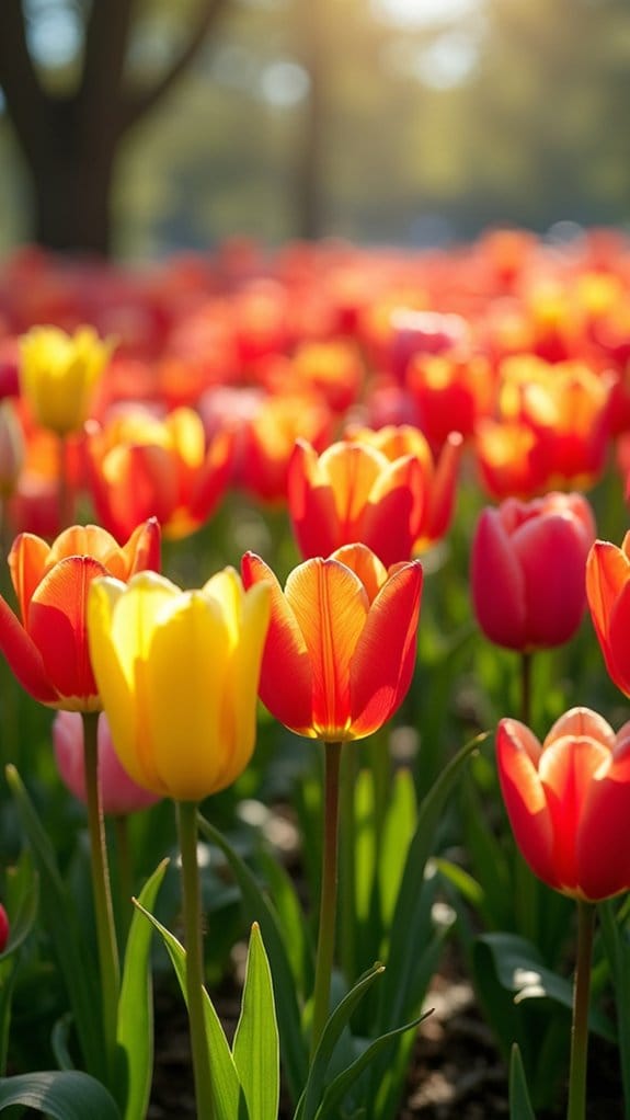 tulips and spring bulbs