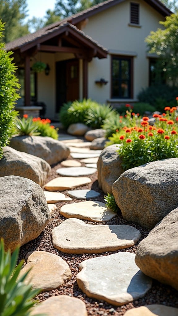 unique rock art installations