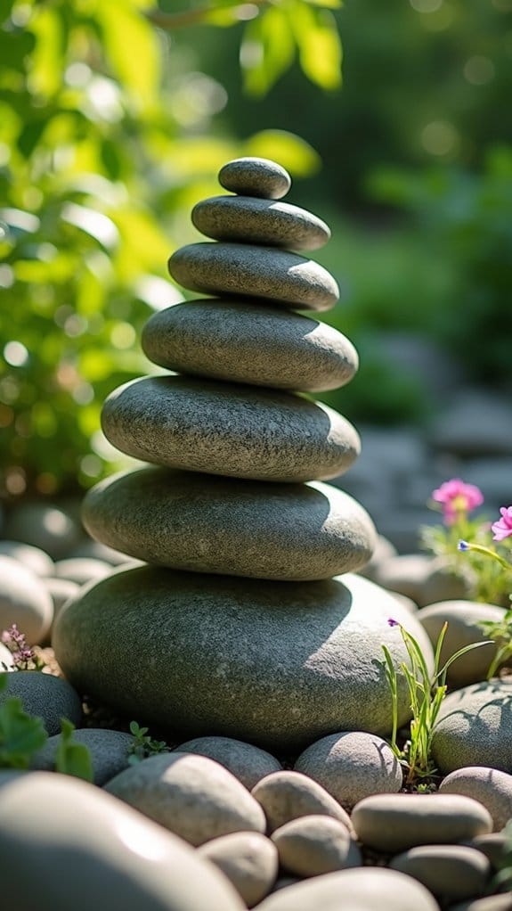 unique rock pile sculpture