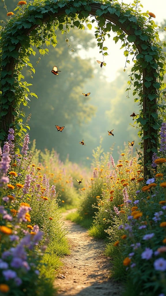 vertical climbing plants enhance