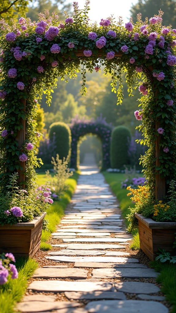 vertical gardening enhances entrances