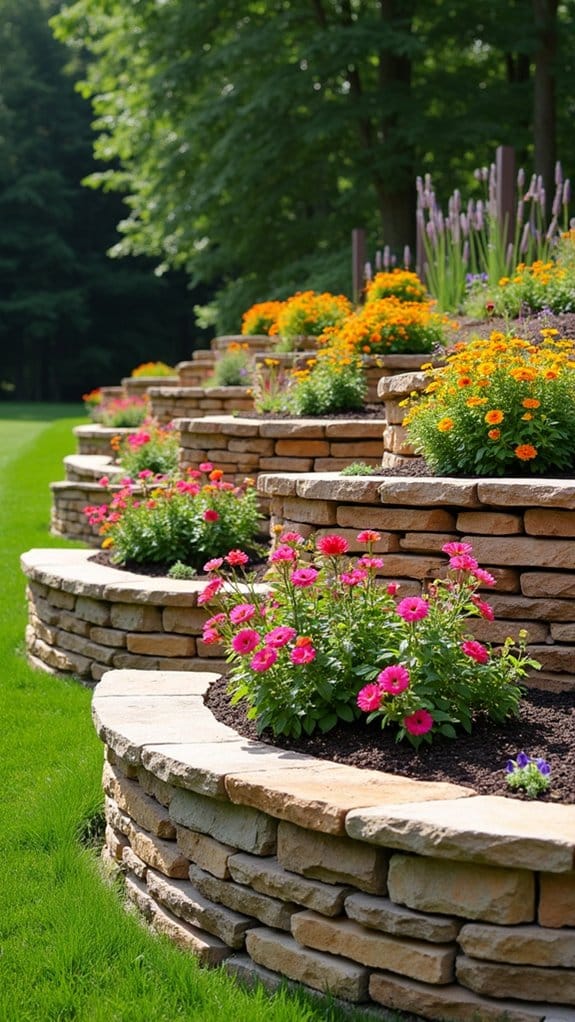 vibrant annual flower displays