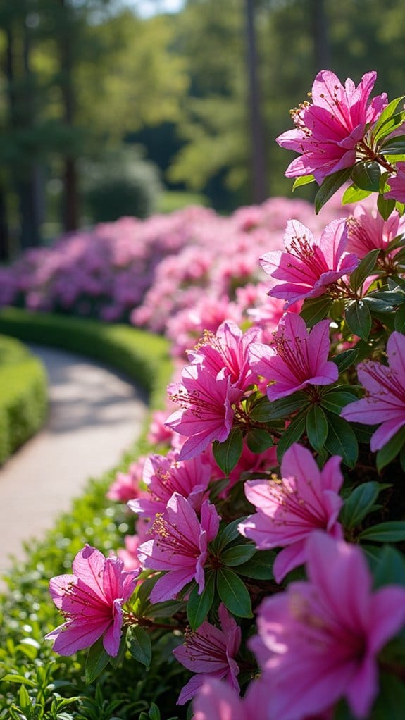 vibrant azalea garden design