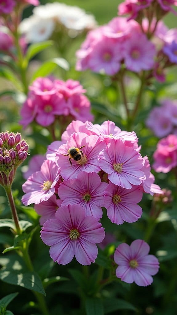 vibrant blooms attract pollinators
